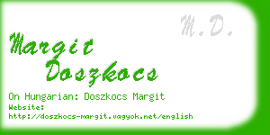 margit doszkocs business card